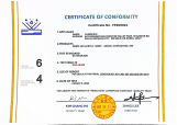 IP grade certificate of conformity